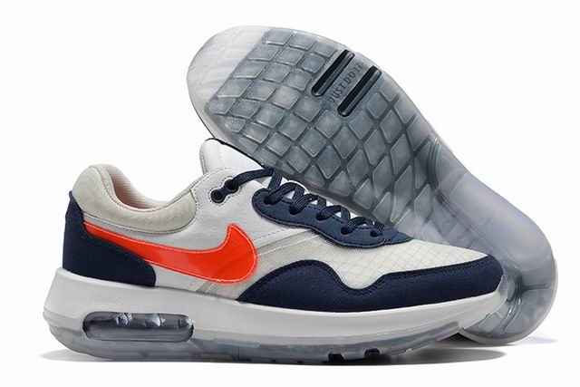 Nike Air Max Motif Men's Shoes Navy White Grey Red-2